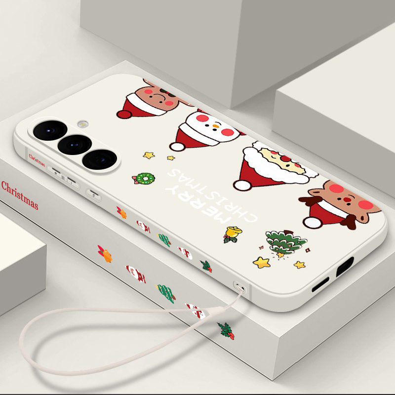 Samsung Galaxy A55 - Casing Ponsel Motif Manusia Salju Natal