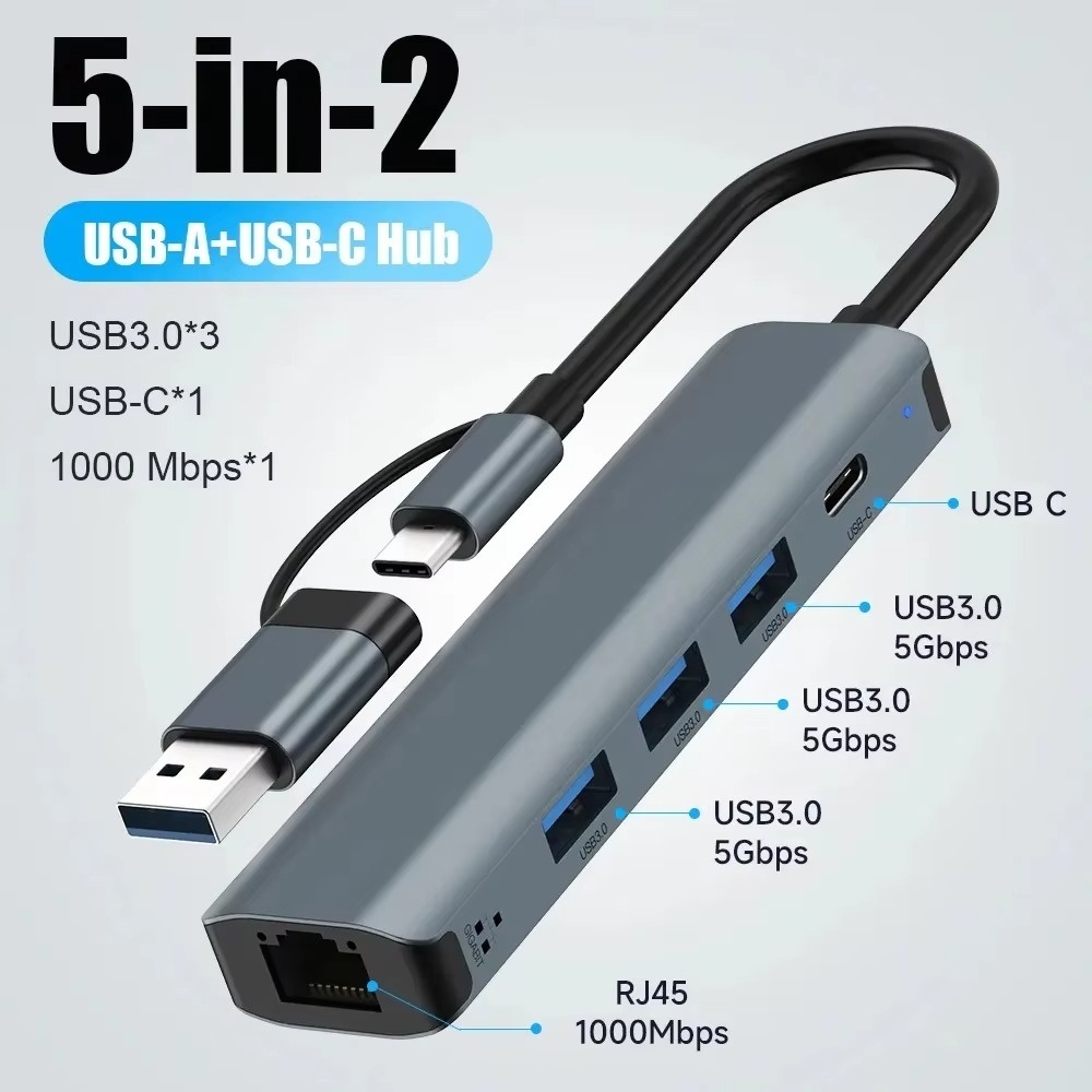 Usb Hub Type C - Hub USB C Multiport, Dock Ekspansi
