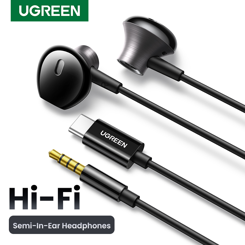 UGREEN earbud berkabel USB Tip - Wired Earphone Lightning ulasan dan harga