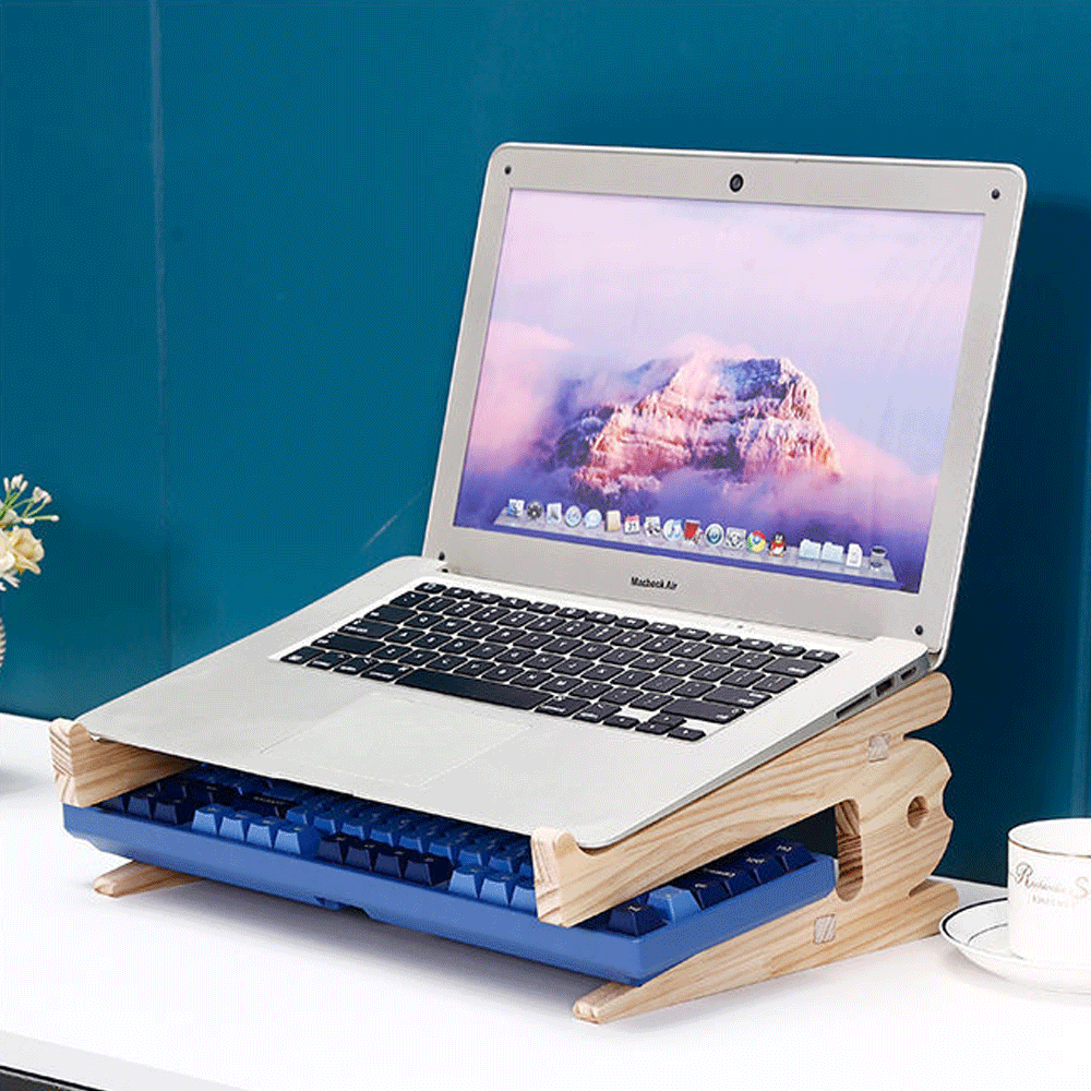 Dudukan Laptop Kayu Solid, Bra - Cooling Stand Tablet ulasan dan harga