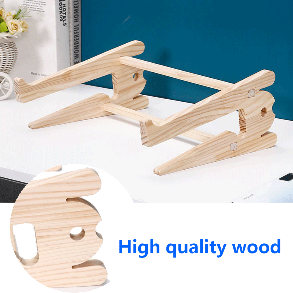 Dudukan Laptop Kayu Solid, Bra - Cooling Stand Tablet ulasan dan harga
