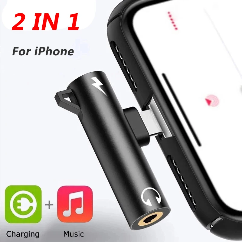 Adaptor Splitter 2 in 1 untuk  - Wired Earphone Lightning ulasan dan harga