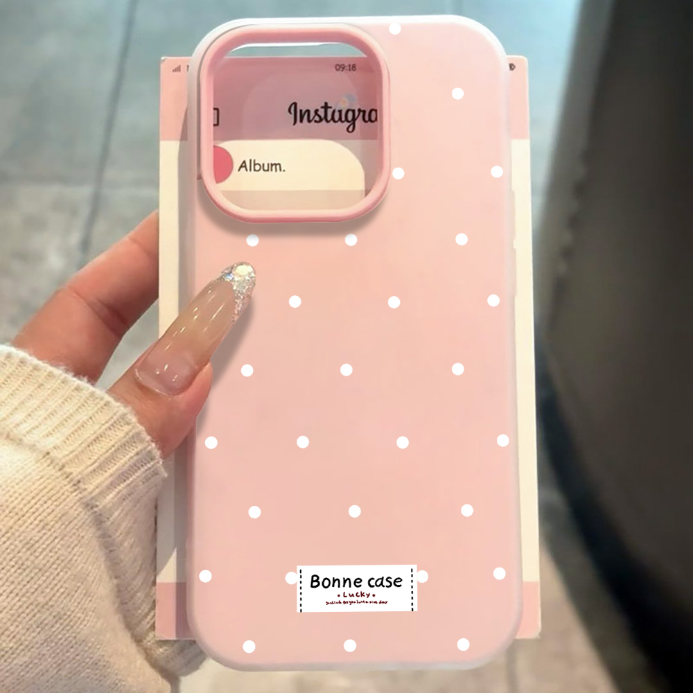 Casing Polka Dot Prancis INS U - Samsung Galaxy A55 ulasan dan harga